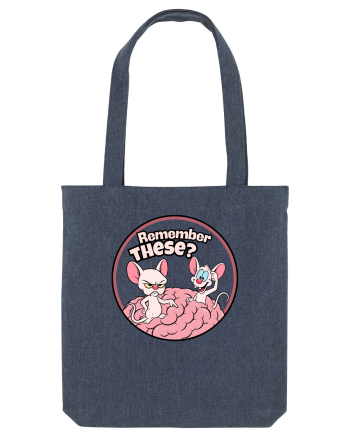 Remember These? Nostalgic Ironic Cartoon Mice Midnight Blue