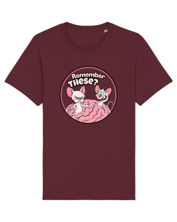 Remember These? Nostalgic Ironic Cartoon Mice Burgundy