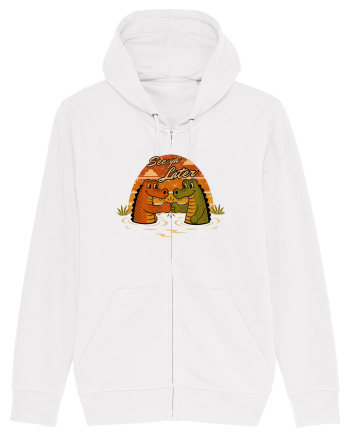 See Ya Later Alligator – Funny Crocodile Friendship Design White