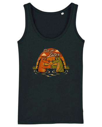 See Ya Later Alligator – Funny Crocodile Friendship Design Black