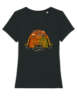 See Ya Later Alligator – Funny Crocodile Friendship Design Tricou mânecă scurtă guler larg fitted Damă Expresser
