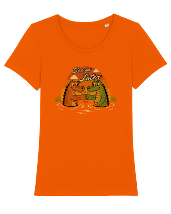 See Ya Later Alligator – Funny Crocodile Friendship Design Bright Orange