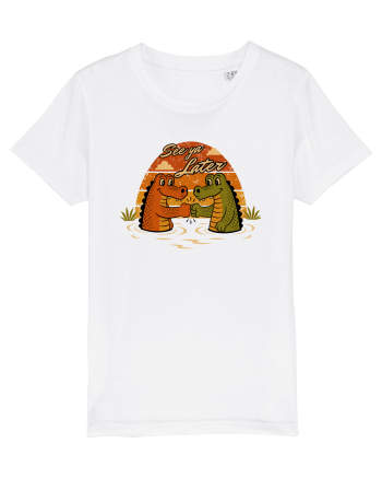 See Ya Later Alligator – Funny Crocodile Friendship Design White
