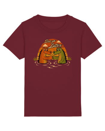 See Ya Later Alligator – Funny Crocodile Friendship Design Burgundy
