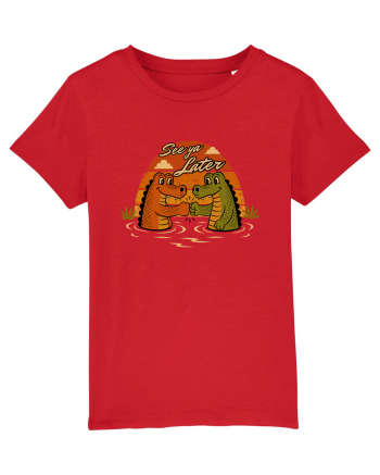 See Ya Later Alligator – Funny Crocodile Friendship Design Red