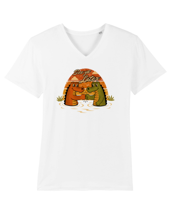 See Ya Later Alligator – Funny Crocodile Friendship Design White