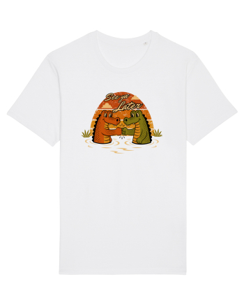 See Ya Later Alligator – Funny Crocodile Friendship Design White