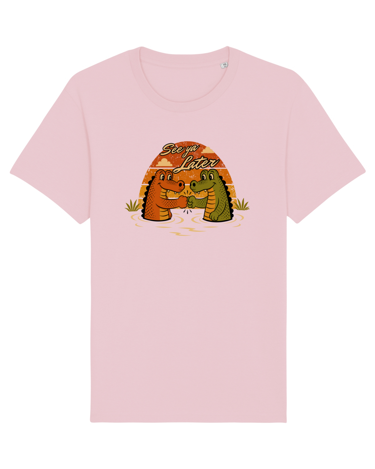 Tricou mânecă scurtă Unisex Rocker Cotton Pink