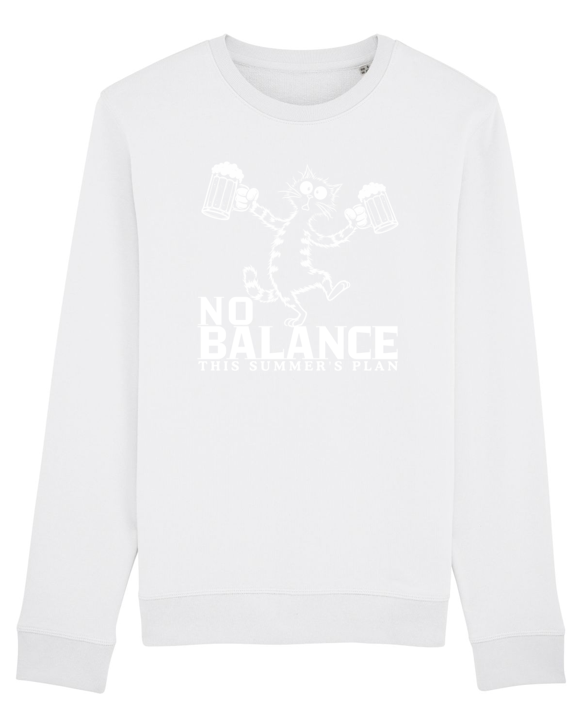 Bluză mânecă lungă Unisex Rise White