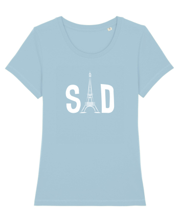 Sad (white) Sky Blue