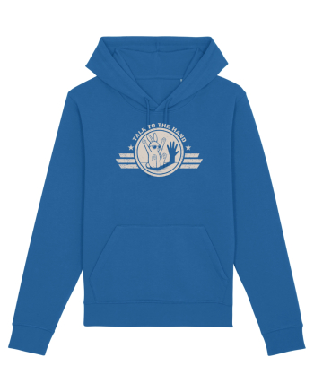 Talk To The Hand – Funny Bunny Design Royal Blue