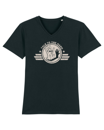 Talk To The Hand – Funny Bunny Design Black