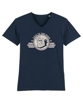 Talk To The Hand – Funny Bunny Design French Navy
