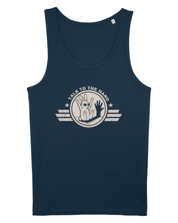 Talk To The Hand – Funny Bunny Design Navy
