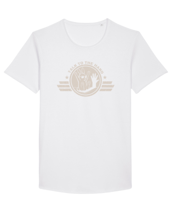 Talk To The Hand – Funny Bunny Design White