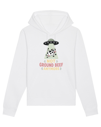 UFO si Vacile. Not Ground Beef Anymore UFO Cow Alien Abduction Funny Farm White
