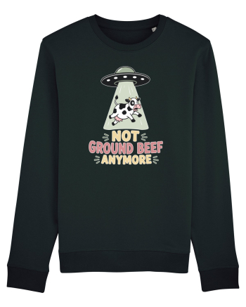 UFO si Vacile. Not Ground Beef Anymore UFO Cow Alien Abduction Funny Farm Black