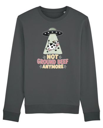 UFO si Vacile. Not Ground Beef Anymore UFO Cow Alien Abduction Funny Farm Anthracite