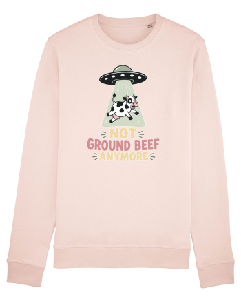UFO si Vacile. Not Ground Beef Anymore UFO Cow Alien Abduction Funny Farm Candy Pink