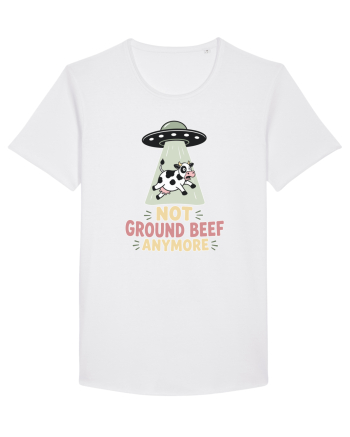 UFO si Vacile. Not Ground Beef Anymore UFO Cow Alien Abduction Funny Farm White