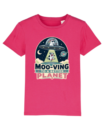 Ma mut pe alta planeta. Moo-Ving To A Better Planet Funny Unicorn UFO Cow Raspberry