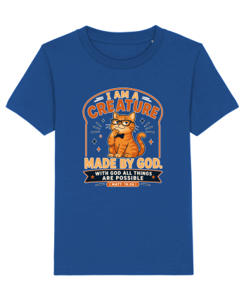 Cu pisici si religie. Christian Cat Lover Faith Apparel for Cat Owners Matt Majorelle Blue