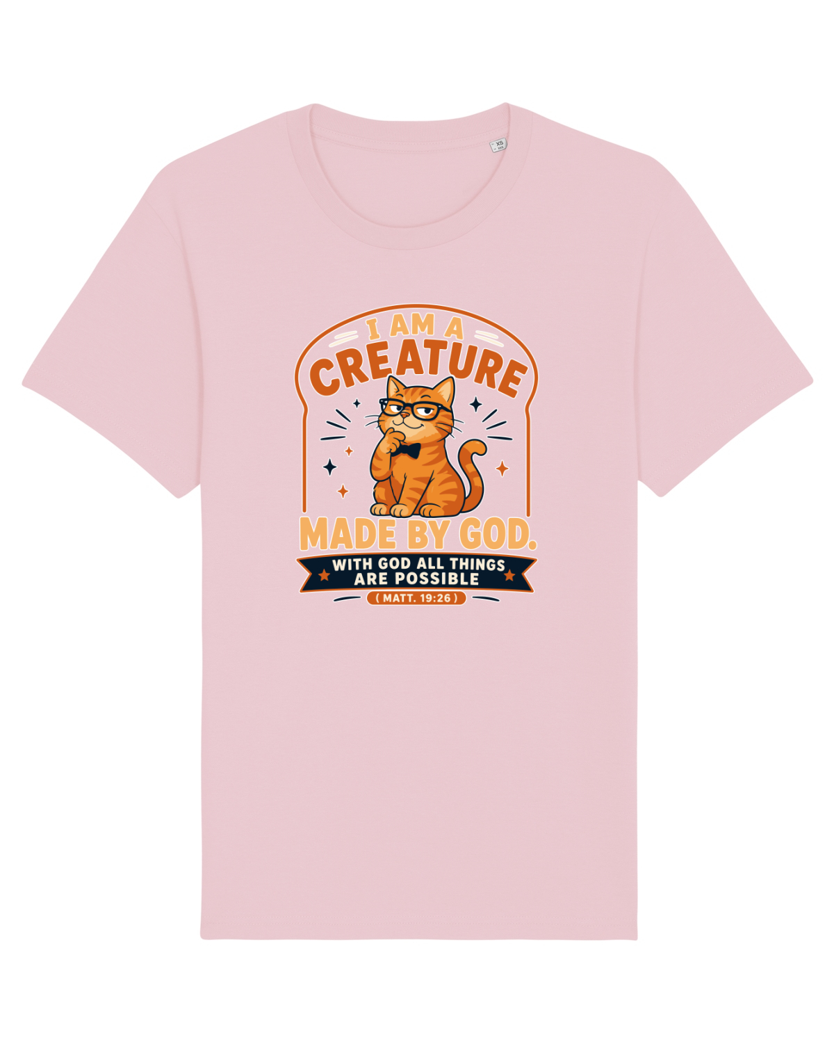 Tricou mânecă scurtă Unisex Rocker Cotton Pink