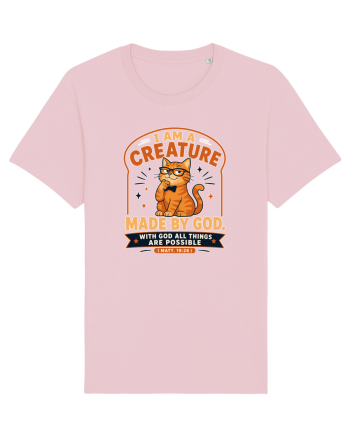 Cu pisici si religie. Christian Cat Lover Faith Apparel for Cat Owners Matt Cotton Pink