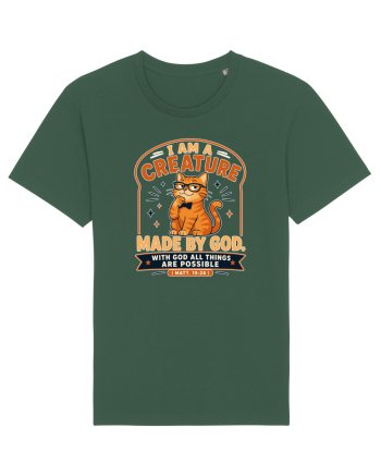 Cu pisici si religie. Christian Cat Lover Faith Apparel for Cat Owners Matt Bottle Green