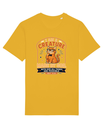 Cu pisici si religie. Christian Cat Lover Faith Apparel for Cat Owners Matt Spectra Yellow