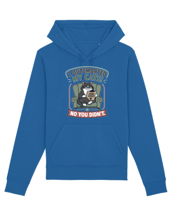 Funny Smart Cat Owner Humor Design for Cat Moms and Cat Dads Royal Blue