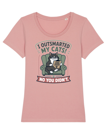 Funny Smart Cat Owner Humor Design for Cat Moms and Cat Dads Canyon Pink