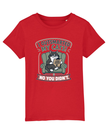 Funny Smart Cat Owner Humor Design for Cat Moms and Cat Dads Red