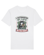 Funny Smart Cat Owner Humor Design for Cat Moms and Cat Dads Tricou mânecă scurtă Unisex Rocker