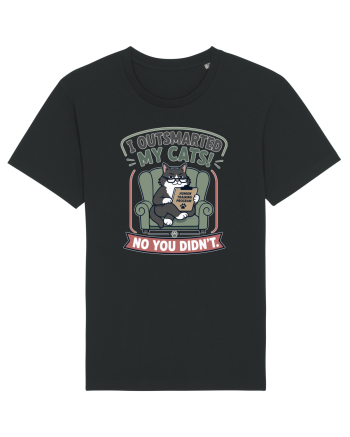 Funny Smart Cat Owner Humor Design for Cat Moms and Cat Dads Black