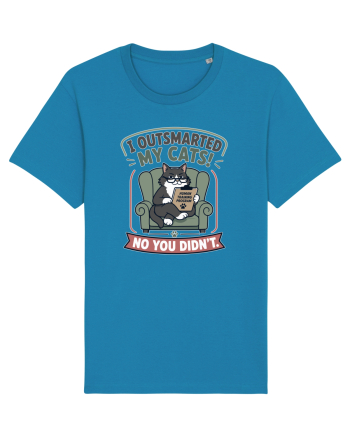 Funny Smart Cat Owner Humor Design for Cat Moms and Cat Dads Azur
