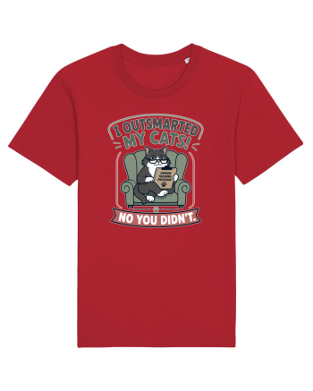Funny Smart Cat Owner Humor Design for Cat Moms and Cat Dads Red
