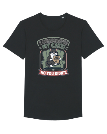 Funny Smart Cat Owner Humor Design for Cat Moms and Cat Dads Black
