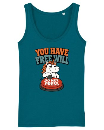You Have Free Will Do Not Press Funny Unicorn Philosophy Humor Ocean Depth