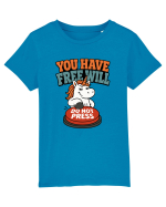 You Have Free Will Do Not Press Funny Unicorn Philosophy Humor Tricou mânecă scurtă  Copii Mini Creator