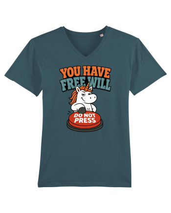 You Have Free Will Do Not Press Funny Unicorn Philosophy Humor Stargazer
