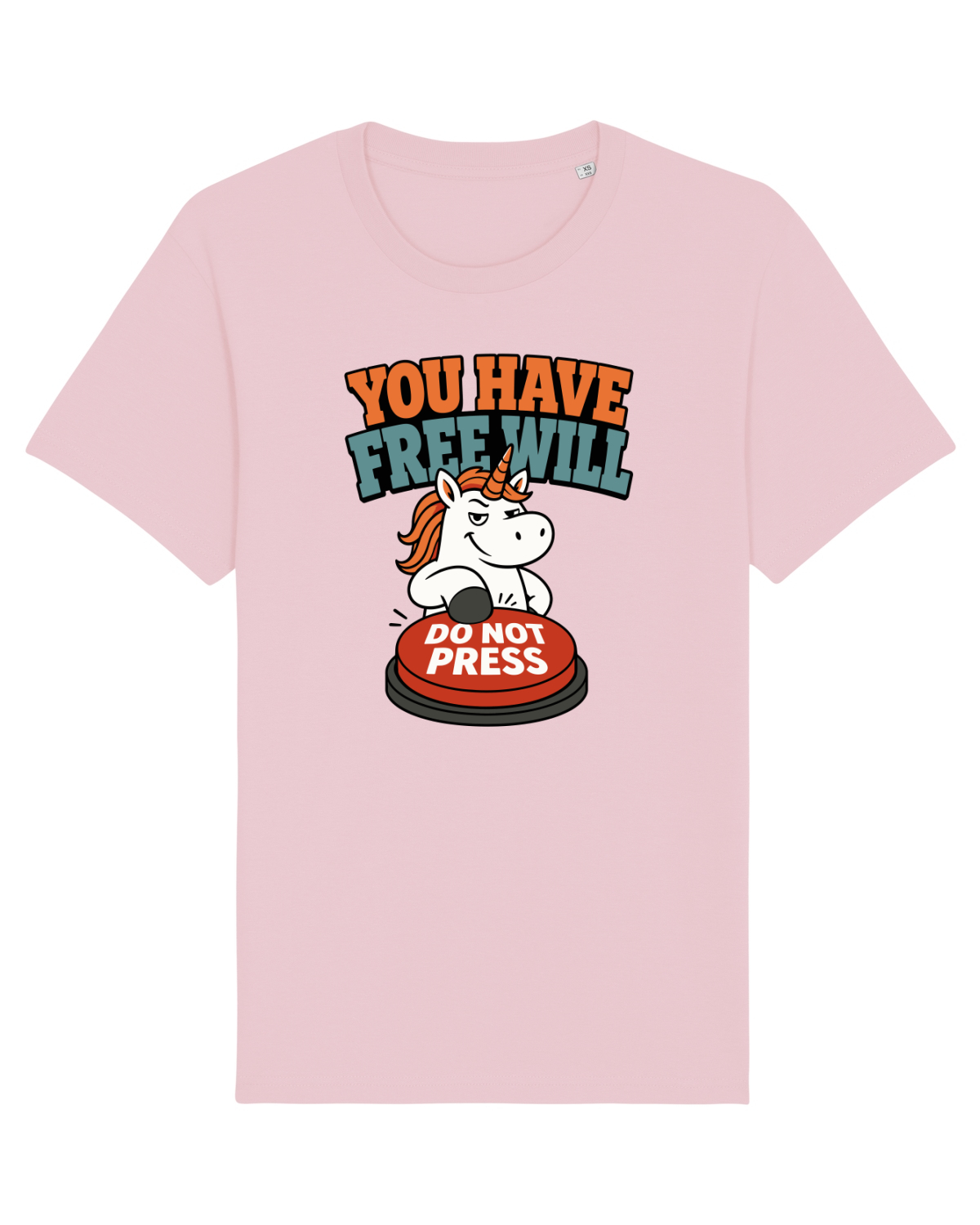 Tricou mânecă scurtă Unisex Rocker Cotton Pink