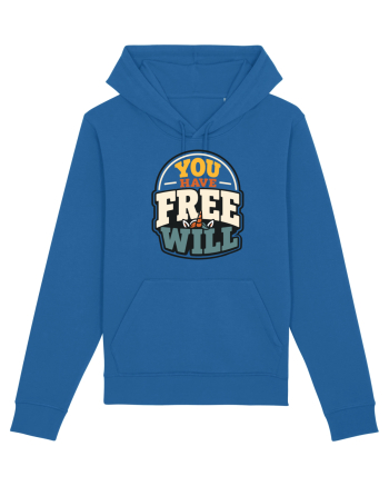You Have Free Will Funny Philosophy Humor Unicorn Graphic Royal Blue