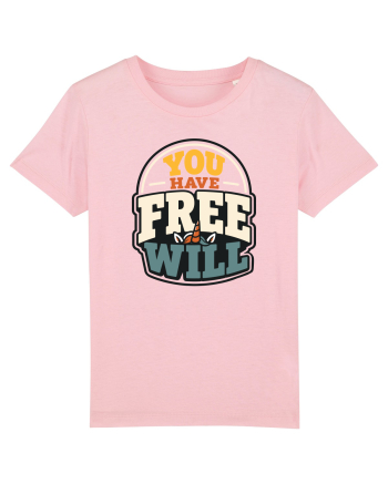 You Have Free Will Funny Philosophy Humor Unicorn Graphic Cotton Pink