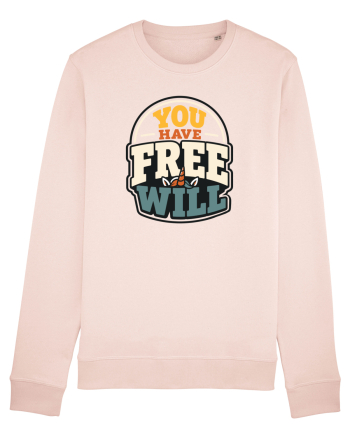 You Have Free Will Funny Philosophy Humor Unicorn Graphic Candy Pink
