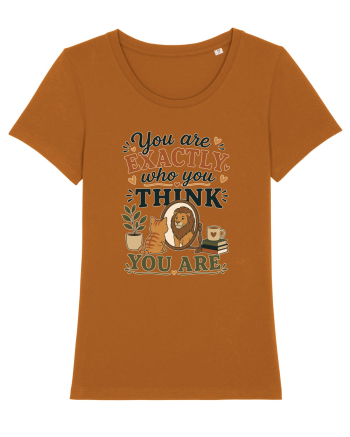 Esti exact cine crezi ca esti, cu pisici, motivational Roasted Orange