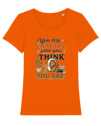 Esti exact cine crezi ca esti, cu pisici, motivational Bright Orange