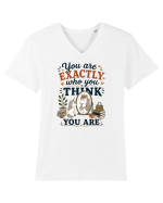 Unicorn Confidence Motivation Positive Mindset Dream Big Inspirational Desi Tricou mânecă scurtă guler V Bărbat Presenter