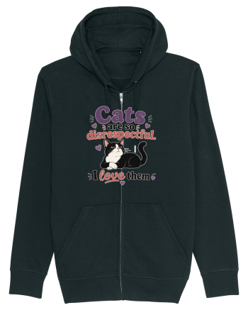 Funny Cat Lover Quote Disrespectful Cat Humor Sarcastic Feline Owner Black