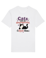 Funny Cat Lover Quote Disrespectful Cat Humor Sarcastic Feline Owner Tricou mânecă scurtă Unisex Rocker
